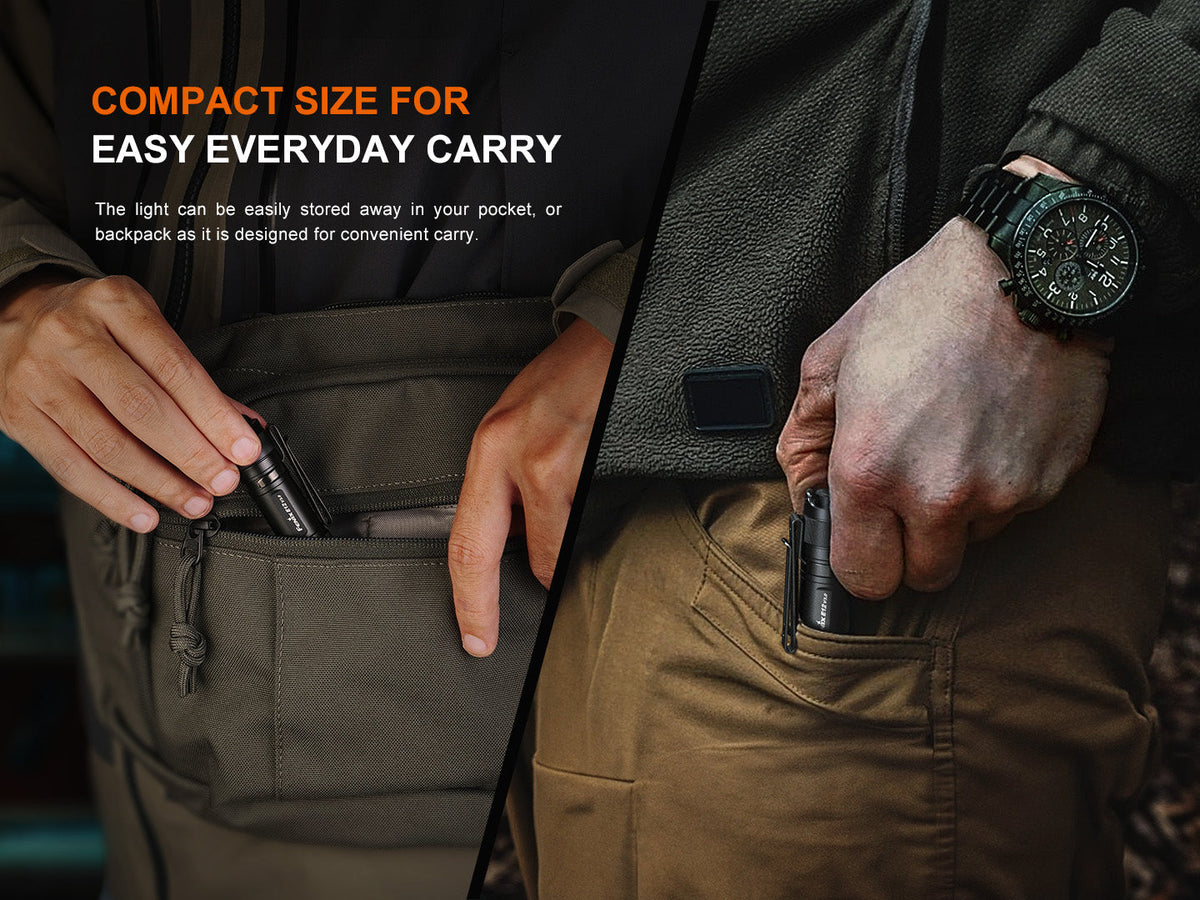 e12 fenix flashlight Fenix E12 V3 Pocket EDC AA Flashlight – Ice Strong Outdoors