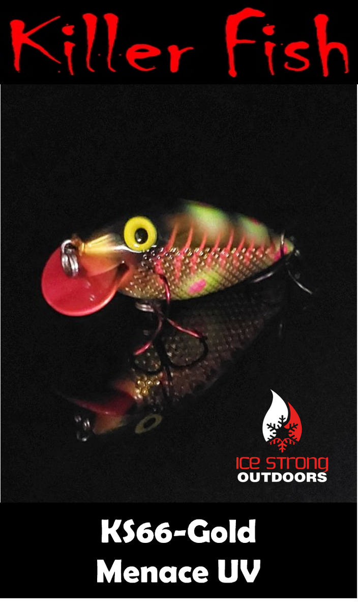 Ice Strong Outdoors - Killer Fish - Rattling Shallow Diver UV - NEW 20