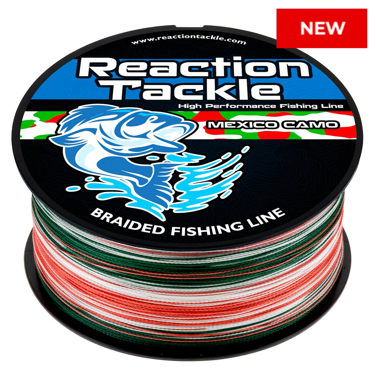 reaction braided fishing line Reaction Tackle Braided Fishing Line - Mexico Camo