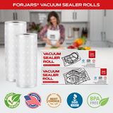 Vacuum Sealer Roll ( 11-inch)- Textured on Both Sides, 7.5 Mil Thickness