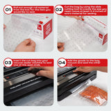 Vacuum Sealer Roll - 11 in x 150 ft, Textured on Both Sides, 7.5 Mil Thickness