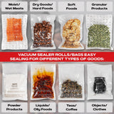 Vacuum Sealer Roll (8-inch) - Textured on Both Sides, 7.5 Mil Thickness