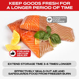 Vacuum Sealer Roll ( 11-inch)- Textured on Both Sides, 7.5 Mil Thickness