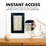 Ten Commandments Religious Gun Concealment Furniture - Handcrafted Hidden Gun Storage Wall Decor - Hidden Gun Shelf with Magnetic Lock for Quick Access - Made in the USA