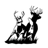 Bucks Fighting Decal – Whitetail Deer Rut Hunting Truck Sticker - 1105