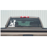 Bucks Fighting Decal – Whitetail Deer Rut Hunting Truck Sticker - 1105