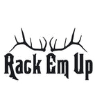 Rack Em Up Decal – Funny Elk Hunting Rack Sticker - 1110