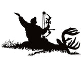 Deer Trophy on the Ground - Deer Hunter Decal and Hunting Trophy Sticker 1208