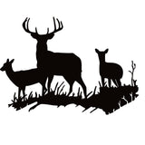 Buck and Does Deer Hunting Decal - Premium Sticker for Outdoor Enthusiasts