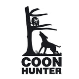 Coon Hunter Decal – Vinyl Raccoon Hunting Window Sticker 1216
