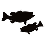 Large Mouth & Small Mouth Bass Decal - Small Mouth Bass Fishing Sticker - 1267