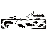 Fishing Scene Decal - Fishing Scene Sticker - 1279