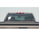 Bull Elk Window Decal – Elk Rut Window Decal - 1302