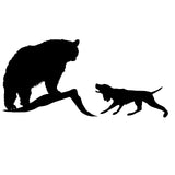 Bear Hound Decal – Hunting Dog Vinyl Sticker for Trucks & Trailers – 1406
