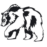Grizzly Bear Wall Decal – Brown Bear Hunting Vinyl Sticker – 1407
