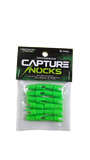 Nightmare Xtreme Crossbow Capture Nocks  FLO Green 12 pack .300 ID Shafts