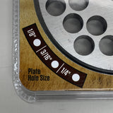 LEM Grinder Plate 12mm #32 (1/2") 2-7/8" Plate Diameter Stainless Steel 482SS