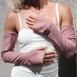 UPF 50+ Sun Sleeves & UV Driving Gloves – Rosé | HELLO SHADE