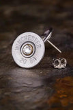 20 Gauge Shotgun Shell Stud Earrings Studs, Pair of Earrings