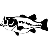 Largemouth Bass Fishing Decal - Largemouth Bass Fishing Sticker - 2204