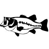 Largemouth Bass Fishing Decal - Ideal Sticker for Anglers and Fishing Enthusiasts