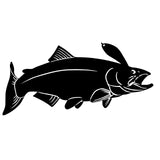 Salmon Trout on Lure Fishing Decal - Salmon Trout on Lure Fishing Sticker - 2207