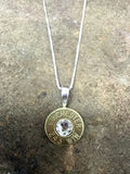 243 Sterling Silver Bullet Head Necklace