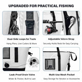 37QT Fish Cooler Bag With Fishing Rod Holder