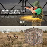 270¬∞ See Through Hunting Blind Tent with Silent Magnetic Door