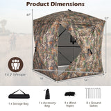270¬∞ See Through Hunting Blind Tent with Silent Magnetic Door