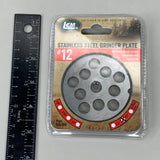 LEM Grinder Plate 12mm #12 (1/2") 2-3/4" Plate Diameter Stainless Steel 476SS