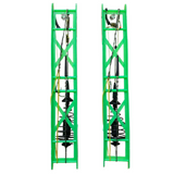 2 Pack Fishing Spring Feeder Baits Cage with 2 Hooks, Cage Hook Rigs Set with Sinker