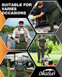 DikaSun Chest Waders with Boots — Lightweight Bootfoot Waders for Men & Women, Duck Hunting & Fly Fishing (US Sizes, Dark Green)