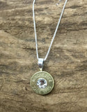 30-06 Sterling Silver Bullet Head Necklace