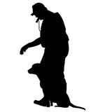 Hunter and Dog Back Decal - 3533