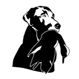 Lab with Wigeon in Mouth Decal - Ideal for Dog Lovers and Hunters - 3535