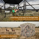 360° One Way See Through Hunting Blind Ground Blind with Portable Carrying Bag