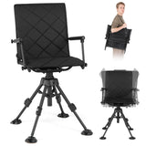 360° Swivel Hunting Seat with 5-Level Adjustable Height