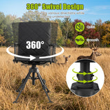 360° Swivel Hunting Seat with 5-Level Adjustable Height