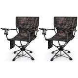 360¬∞ Swivel Hunting Chair Portable Foldable Hunting Chair Set of 2-Camo