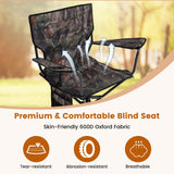 360¬∞ Swivel Hunting Chair Portable Foldable Hunting Chair Set of 2-Camo
