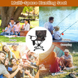 360¬∞ Swivel Hunting Chair Portable Foldable Hunting Chair Set of 2-Camo