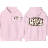 Camo Mama 2-Sided Hoodie – Rugged Outdoor Mom Pullover, Hunting & Country Aesthetic Streetwear, Double-Sided Graphic Sweatshirt
