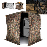 3-4 Person Hunting Blind 270¬∞ See-Through Pop-up Ground Blind with Full-Open Swing Door