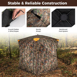3-4 Person Hunting Blind 270¬∞ See-Through Pop-up Ground Blind with Full-Open Swing Door