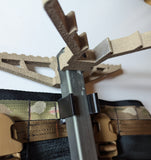 Climbing Stick Molle Caddy for 1" Square Tubing for Saddle Hunting