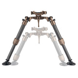 Linkogear HB-C05M Carbon Fiber Bipod Arca Swiss & Picatinny 7–10.1" - Brown