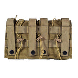MUCTAC Kangaroo Triple Mag Pouch MOLLE 5.56 & 9mm 1000D Nylon Black