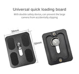 Linkogear PU50 Quick Release Plate Camera Mount Aluminum Tripod Adapter