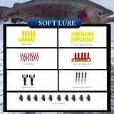 Hungryfish  Complete Fishing Lures Kit with Tackle Box - 120 Packs